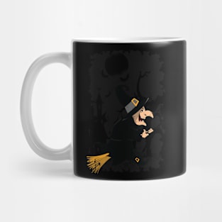 Vintage Comic Witch Mug